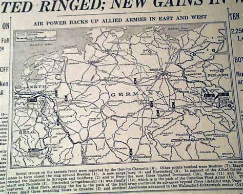 The bombing of dresden took place feb. Bombing of Dresden Germany - RareNewspapers.com