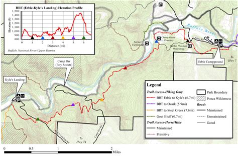 Buffalo River Hiking Trails Map Lake Sakakawea Fishing Map