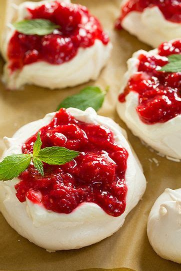 These sweet individual desserts are the perfect light treat to end a hearty thanksgiving feast. Individual Pavlovas with Cream Cheese Whipped Cream and ...