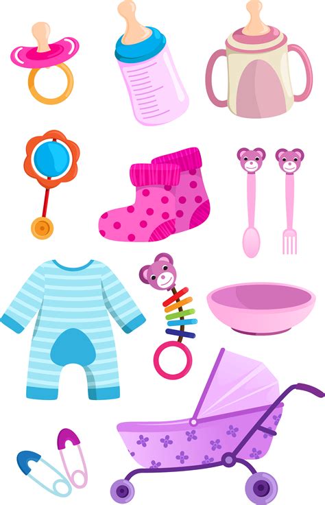 Free Clipart Of Baby Items