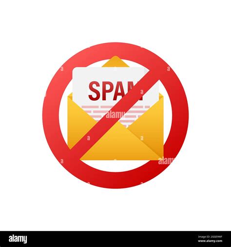 No Spam Icon Email Envelope Icon Symbol Vector Illustration Message Icon Stock Vector Image