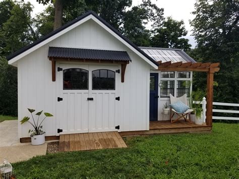 Farmhouse Shed Makeover Farmhouse Sheds Shed Makeover