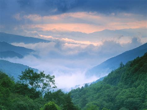 Free Download Landscapes Storm Newfound Gap Smoky Mountains National