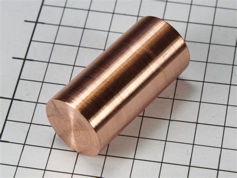 Pure Copper Rod 9999 1 Inch X 12inch Dia