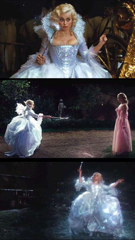 Helena Bonham Carter As The Fairy Godmother In Cinderella Costume