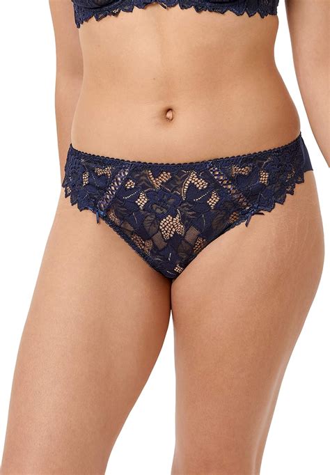 Sans Complexe Women S Arum Navy Blue Lace Brief Small At