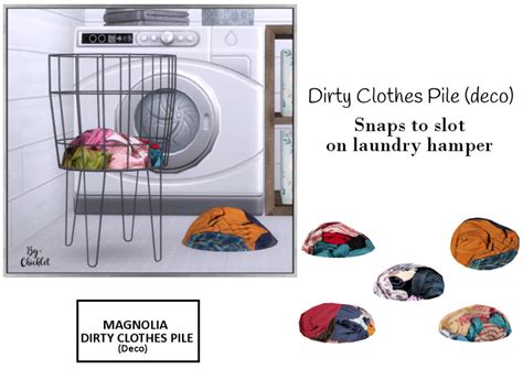Chicklets Magnolia Laundry Room Dirty Clothes Pile Deco