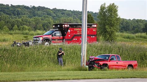 Fond Du Lac Motorcyclist Killed After Crash With Pickup Truck