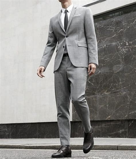 When paired with black shoes the. Top 40 Best Charcoal Grey Suit Brown Shoes Styles For Men ...
