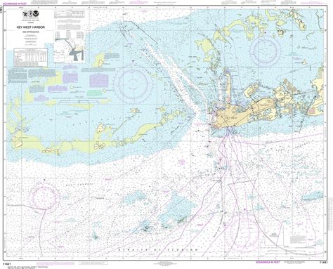 Noaa Chart 11441 Key West Harbor And Approaches Captains Nautical