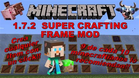 Minecraft 172 Super Crafting Frame Mod Con Un Click Haz