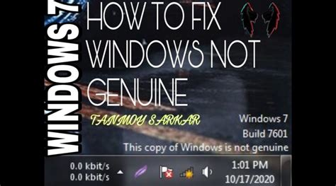 How To Fix Window Is Not Genuine Remove Build 7601 100 Working