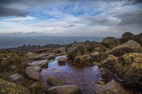 Illkley Moor Yorkshire England Moors Sky Clouds Rocks Nature England Hd Wallpaper Peakpx