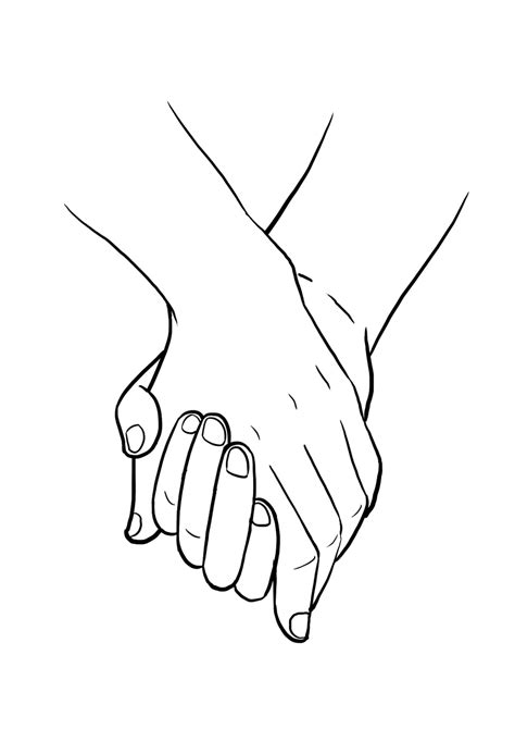 How To Draw Holding Hands Really Easy Drawing Tutoria