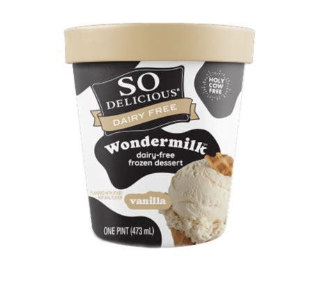 So Delicious Wondermilk Vanilla Ice Cream Pint Oz Metro Market