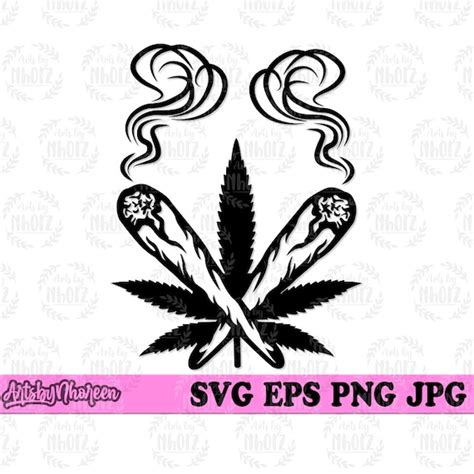 Weed Joint Blunt Svg Smoking Joint Clipart Cannabis Svg Etsy