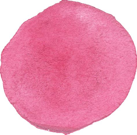 10 Watercolor Pink Circle Png Transparent