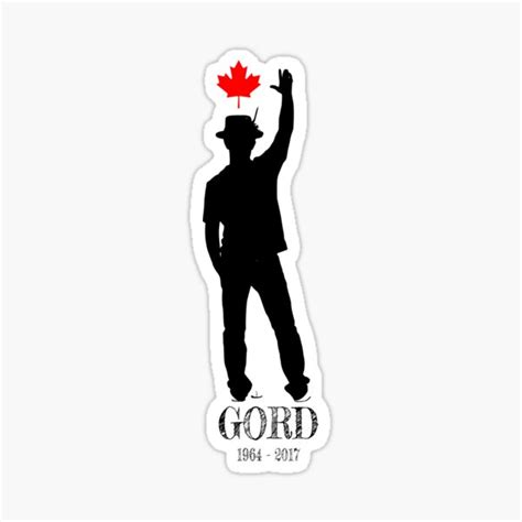 Gord Downie Sticker For Sale By Kennedywesley Redbubble
