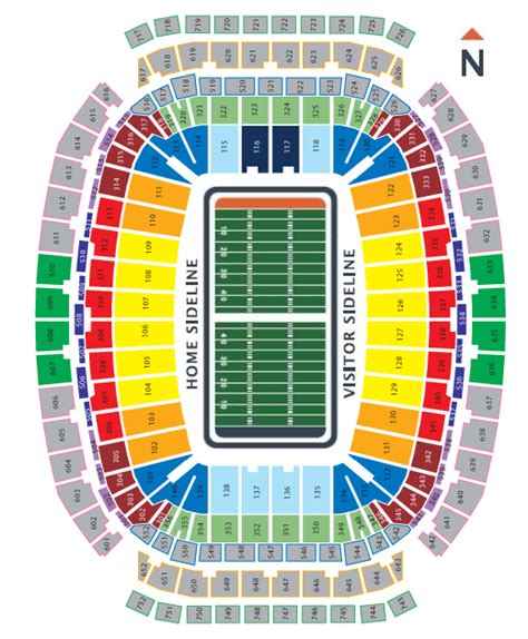 Houston Texans Seating Chart At Nrg Stadium