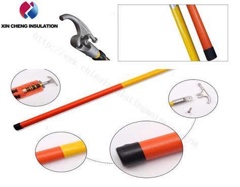 Insulated Frp Telescopic Hot Stick Operating Rod China Electric Power