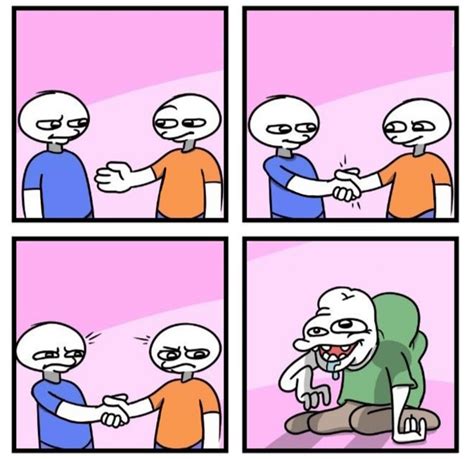 Two Persons Shaking Hands Blank Template Imgflip