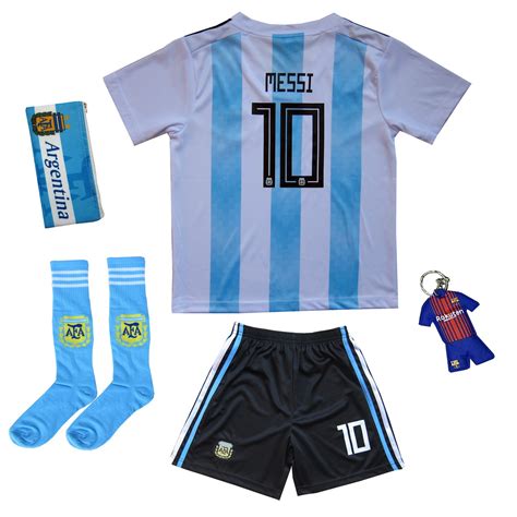 Lionel Messi Barcelona 10 Youth Soccer Jersey Home Long
