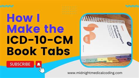 How I Make The Icd 10 Cm Book Tabs Youtube