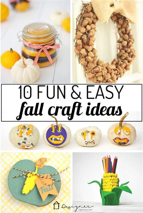 10 Fun And Easy Fall Craft Ideas Kaleidoscope Living