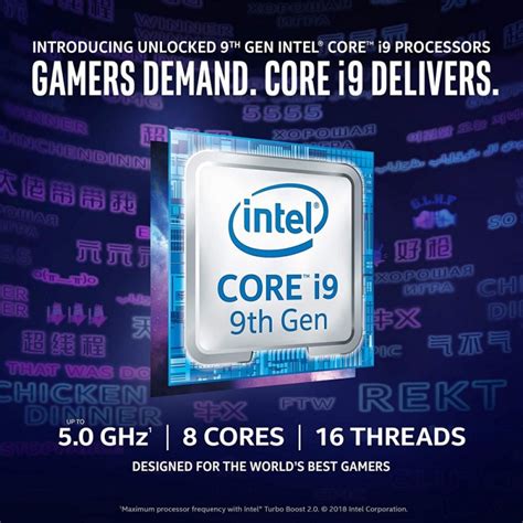 Intel Core I9 9900k 8 Core 5 Ghz Processor Pcstudio