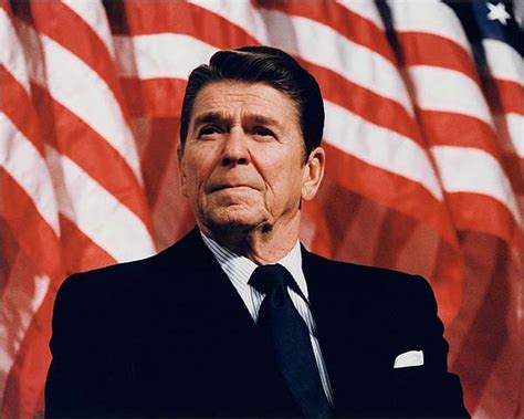 President Ronald Reagan Patriotic Portrait Photo Print For Sale