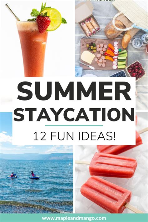 Fun Summer Staycation Ideas Maple Mango Summer Staycation