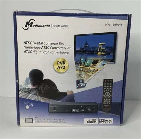 MEDIASONIC HOMEWORX HW 150PVR ATSC Digital Converter Box W TV