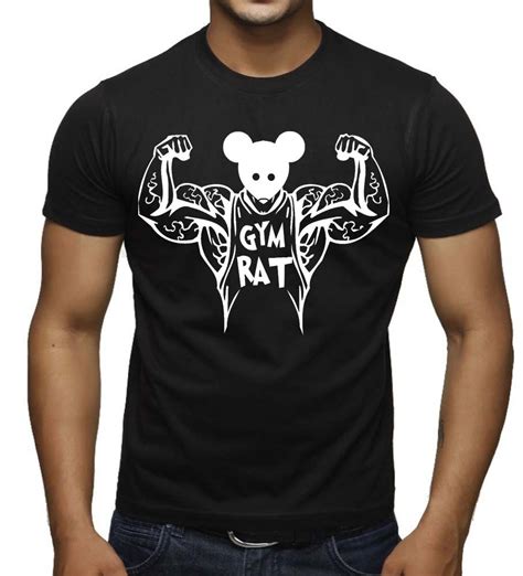 Mens gym t shirt | bodybuilding t shirt viking strongman training top bebak. Men's Funny Gym Rat T Shirt workout fitness bodybuilding ...