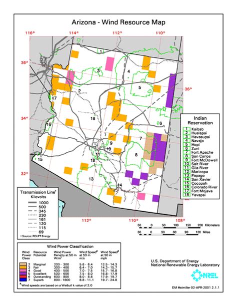 Arizona Solar Center Arizona Resource Maps Wind Pv Collocated