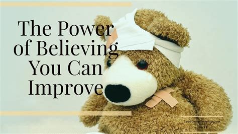The Power Of Believing You Can Improve Video 5minmotivation Lead