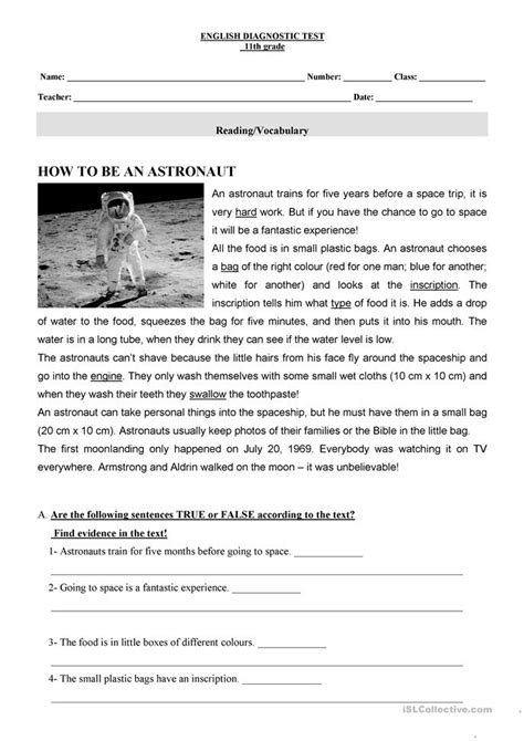 Then click the add selected questions to a test button before moving to another page. DiagnosticTeste ESL 11th grade worksheet - Free ESL ...