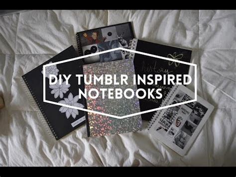Today i'm showing you some really easy ways to make awesome diy notebooks for back to school, tumblr inspired! DIY Notebook decor X Tumblr inspired X Back to school - YouTube