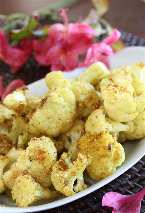 roasted curried cauliflower a big mouthful