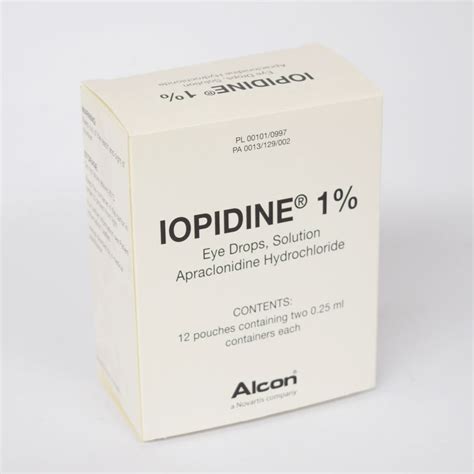Iopidine 1 Eye Solution 025ml 2x12 Ashtons Hospital