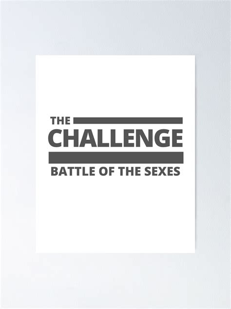 Battle Of The Sexes Poster By Cobie123270 Redbubble