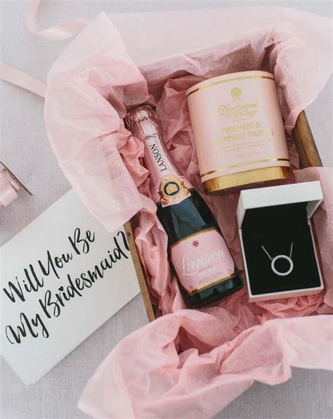 Who doesn't like to receive gifts? 18 Bridesmaid Proposal Gift Ideas to Ask "Will You Be My ...