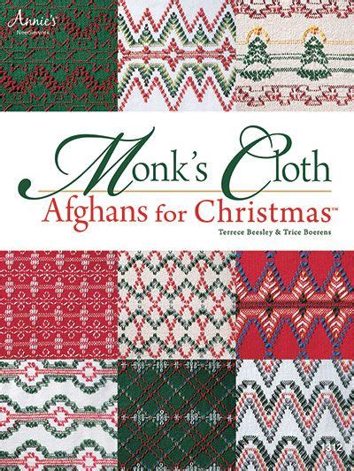 Monks Cloth Afghans For Christmas Needlework Pattern Book Christmas