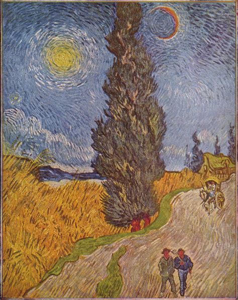 Gro Bild Vincent Willem Van Gogh Landstra E Mit Zypressen
