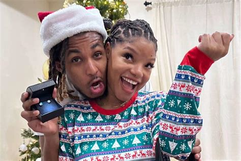 halle bailey gets birkin from ddg in lavish christmas haul video — plus see their sweet pda in