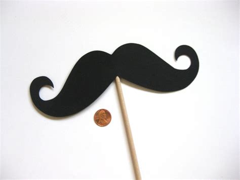 Photobooth Props Giant Mustache On A Stick 7 X Etsy