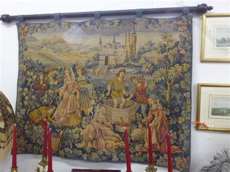 Antiques Atlas Beautiful French Tapestry With Medieval Scene