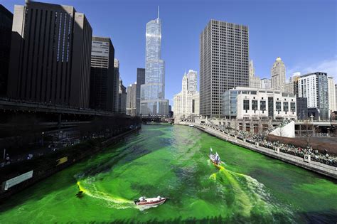 Dyeing The Chicago River Green Time Lapse Video Answers All The