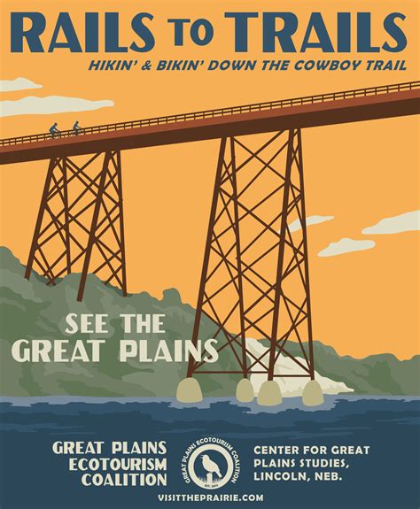 Rails To Trails Poster From The Great Plains Ecotourism Coalition