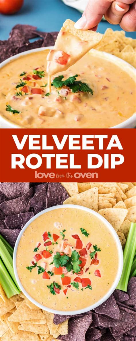 Velveeta Rotel Dip Easy Queso Love From The Oven Rotel Dip