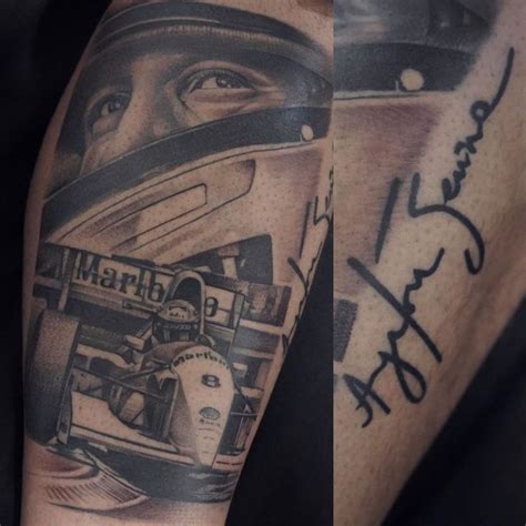 Ayrton Senna Ayrton Senna Tatuagem Masculina Braço Tatuagem